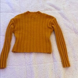 Yellow Crew Neck Sweater